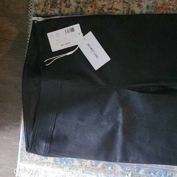 SOLD NWT Helmut Lang high rise bootcut leather pant ladies size 6N - Picture 8 of 16